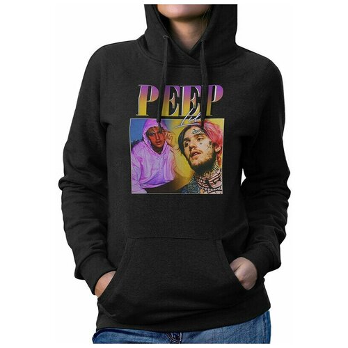 фото Толстовка design heroes lil peep / лил пип / женская черная 52