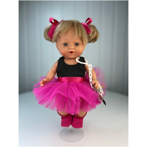 фото Кукла-пупс lamagik "балерина", в малиновой юбке и балетках, 30 см, арт. 3041