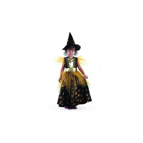 фото Карнавальный костюм ведьмочка золотая , батик