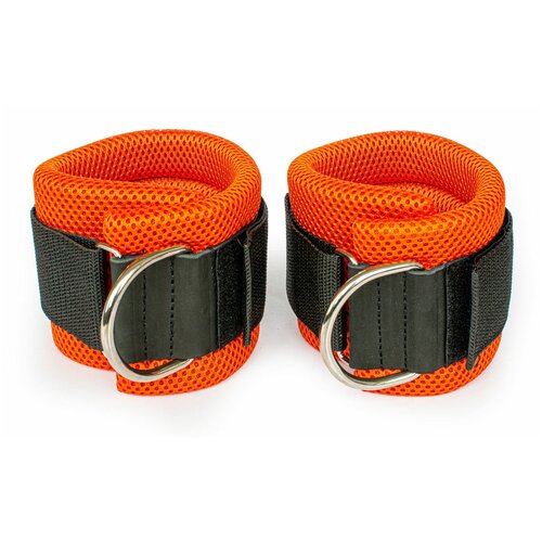 фото Манжеты спортивные на ноги rekoy f156 оранжевые, 2 шт.