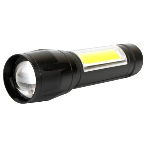 фото Ultraflash e1337 (фонарь аккум 3,7в, черный, xpe + cob led, 3 ватт, 3 реж., бокс)