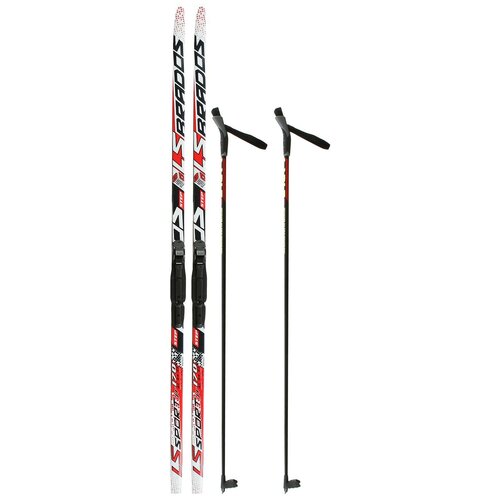 фото Комплект лыжный бренд цст "step", длина лыж 170 см, длина палок 130 (+/-5 см), крепление sns, цвет микс