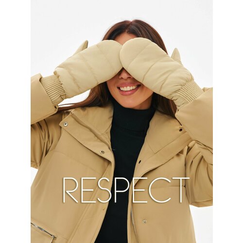 фото Варежки respect, размер 7, бежевый