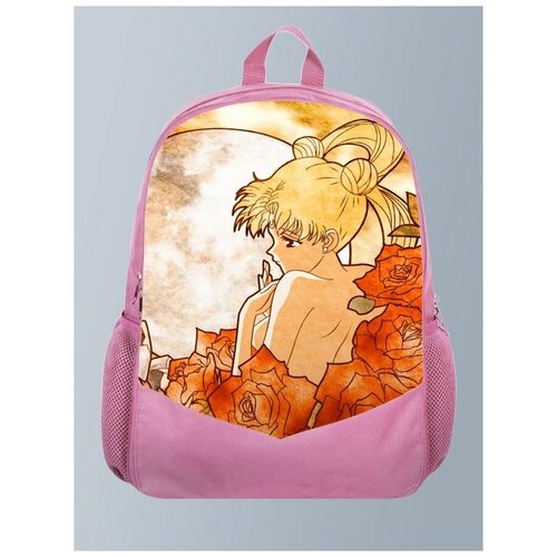 фото Розовый рюкзак с принтом аниме сейлор мун sailor moon, cyberpunk,макото кино, юпитер - 236 brutbag