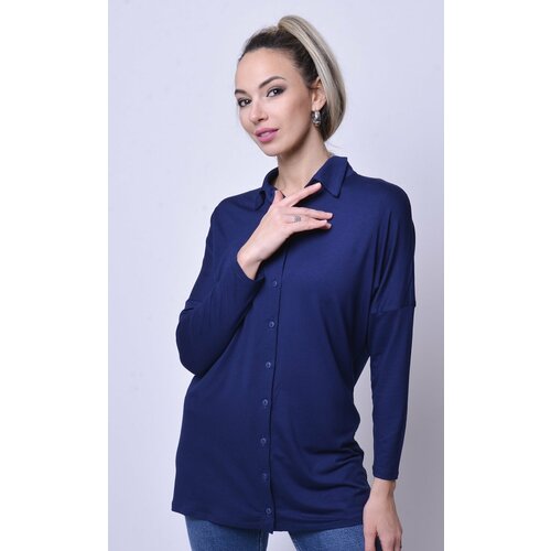 фото Рубашка gabriela, размер 46, темно-синий