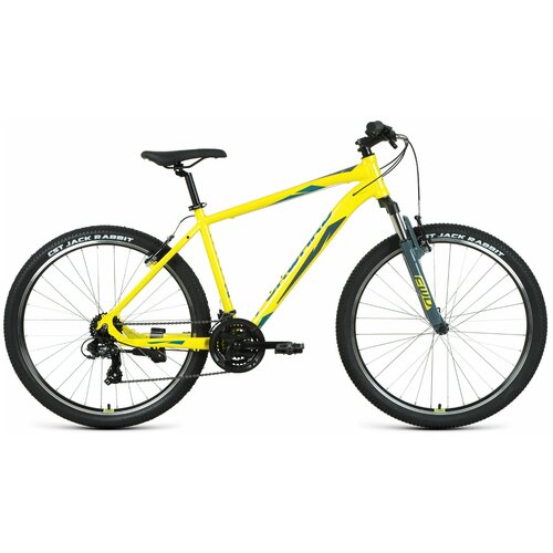 фото Велосипед горный forward apache 27,5 1.2 s 2021 желтый/зеленый