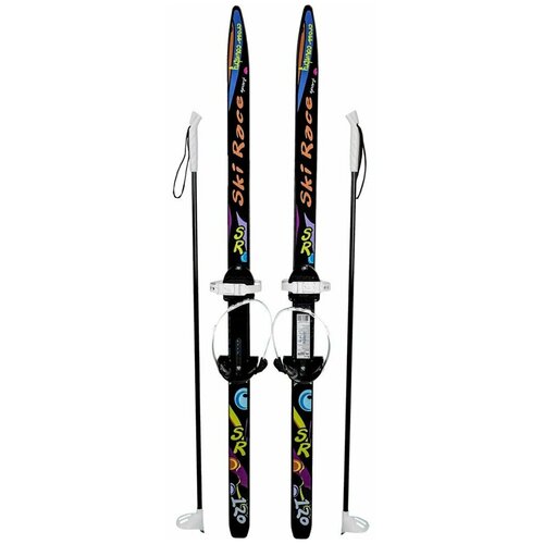 фото Лыжи подростковые «ski race» с палками, 120/95 см цикл