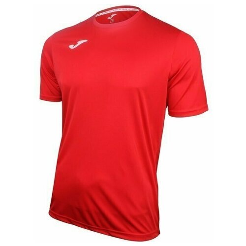 фото Футбольная футболка joma детская, размер 140, красный