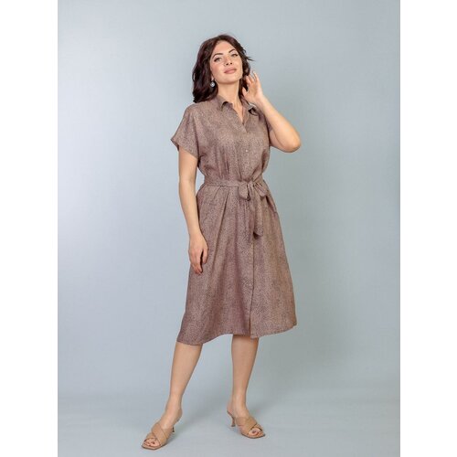 фото Платье вискоза, размер xl, коричневый индия