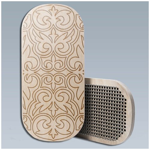 фото Доска с гвоздями садху для йоги овал узор орнамент - 1891 светлая goodwood