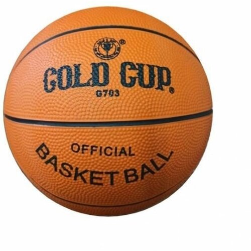 фото Мяч баскетбольный gold cup резина 8 панелей