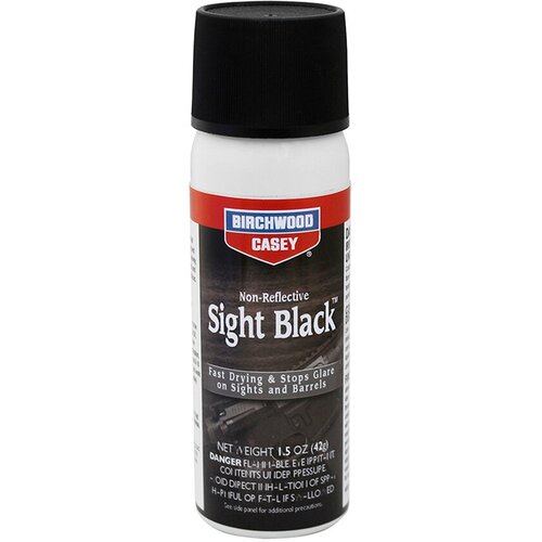 фото Краска для оружия birchwood sight black чёрная матовая 42 г (33915) birchwood casey