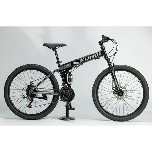 фото Горный велосипед fuhsi складной черно-серый