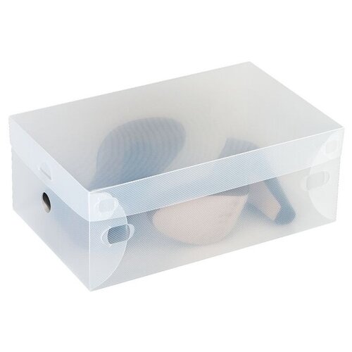 фото Tatkraft набор из 10и коробок для хранения обуви glasgow 13 х 34 х 21 см прозрачный