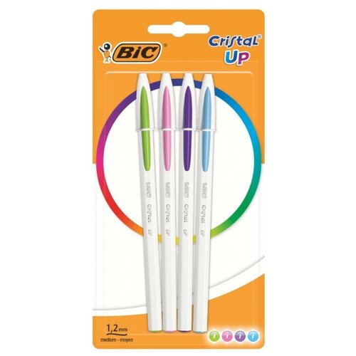 фото Bic набор шариковых ручек cristal up 4 цвета, 0.35 мм (949870)
