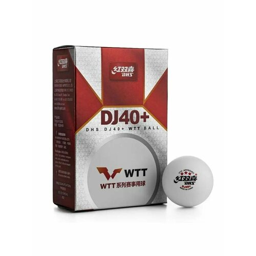 фото Мячи для настольного тенниса 6 шт. dj40+ wtt ittf reform shape matters