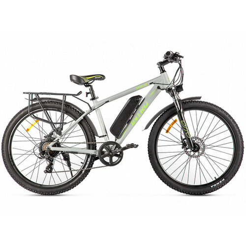 фото Электровелосипед eltreco intro sport gt, год 2024, цвет серебристый-зеленый