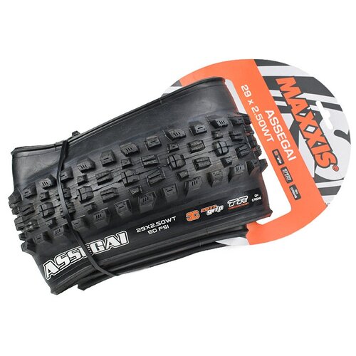 фото Покрышка велосипедная maxxis assegai 29x2.5wt, tpi 60x2 кевлар 3c/tr/dh, tb00064500