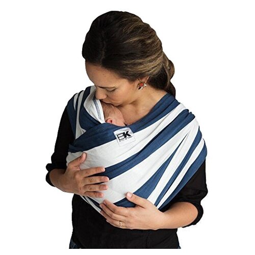 фото Слинг-карман baby k'tan print navy stripe l