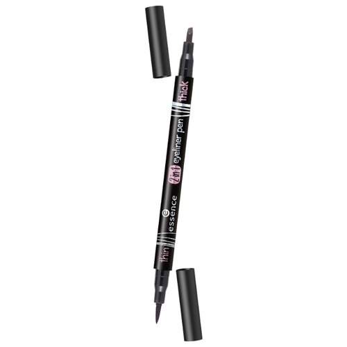 фото Essence подводка для глаз eyeliner pen 2 in 1, оттенок черный