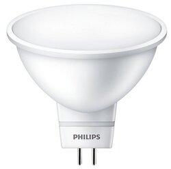 Лампа светодиодная Philips LED Spot 6500К, GU5.3, MR16, 3Вт