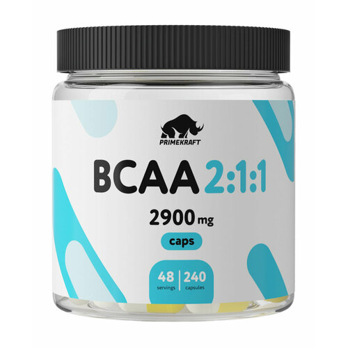 фото Primekraft аминокислотный комплекс bcaa 2:1:1 caps, 240 капсул, 200 г prime kraft