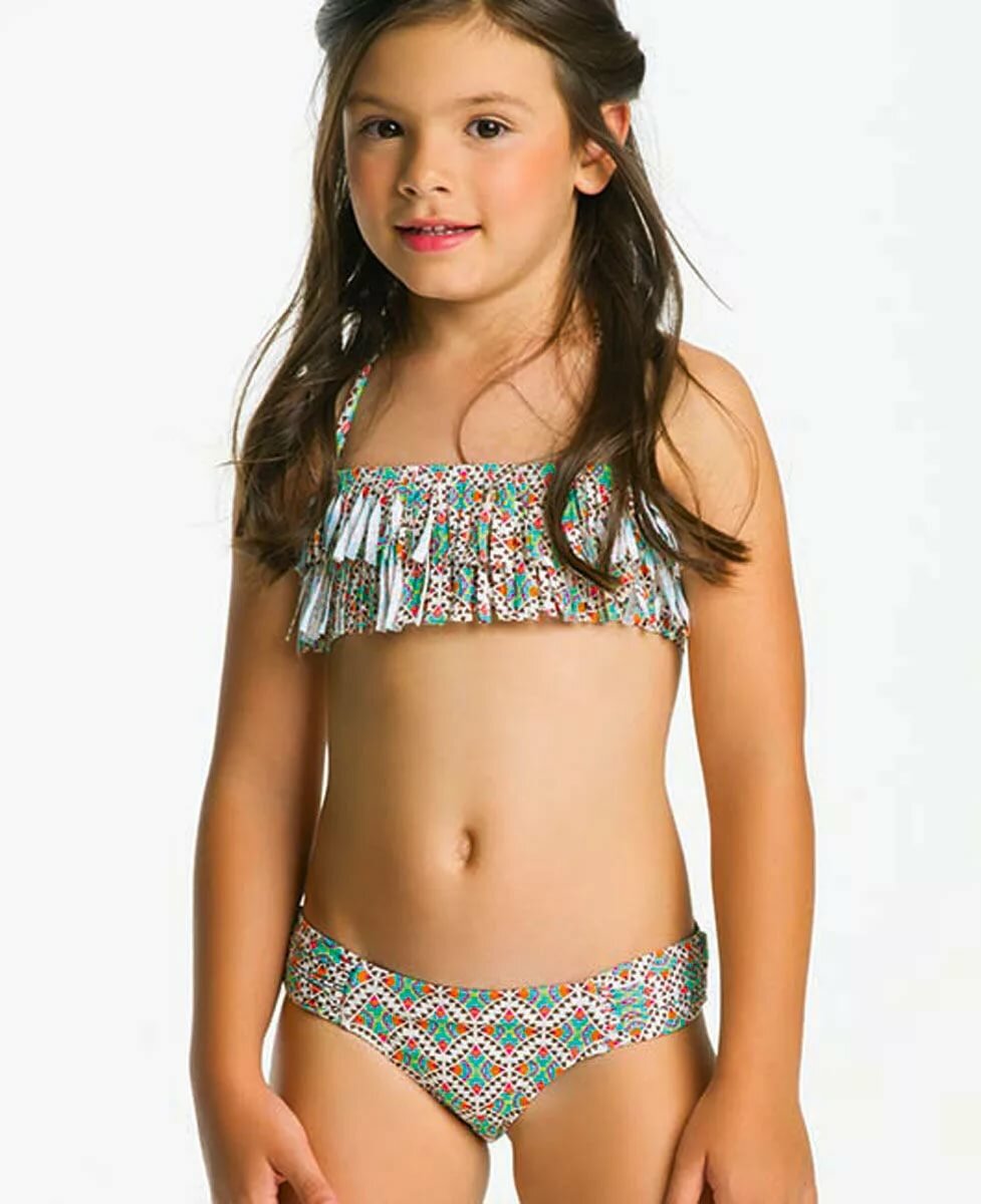 Little Girls Modeling Bikini.