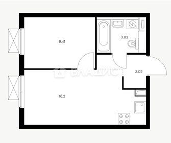 Квартира 32,5 м², 1-комнатная - изображение 1