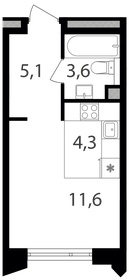 26,1 м², квартира-студия 14 506 380 ₽ - изображение 72