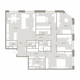 Квартира 158,3 м², 5-комнатные - изображение 1