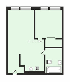 Квартира 42,7 м², 2-комнатные - изображение 1