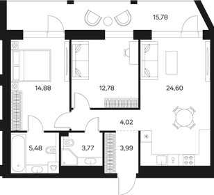 75,3 м², 2-комнатная квартира 41 588 676 ₽ - изображение 6