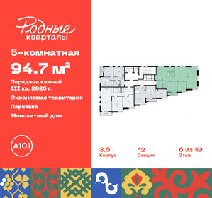 Квартира 94,7 м², 5-комнатная - изображение 2