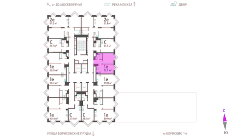 30,6 м², 1-комнатная квартира 12 000 000 ₽ - изображение 116