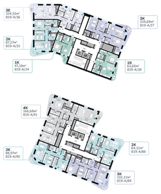40,1 м², 2-комнатные апартаменты 25 900 000 ₽ - изображение 153