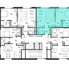 Квартира 82,5 м², 1-комнатные - изображение 2