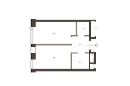 Квартира 37 м², 1-комнатные - изображение 2