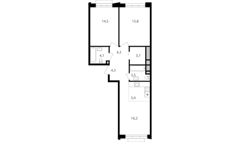 73,7 м², 3-комнатная квартира 16 000 000 ₽ - изображение 26