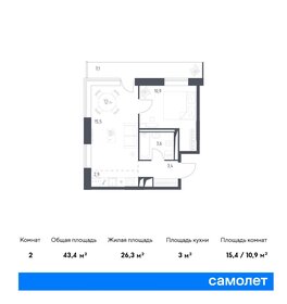 49 м², 1-комнатная квартира 24 800 000 ₽ - изображение 111