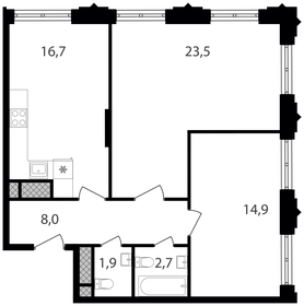 74,9 м², 3-комнатная квартира 22 357 650 ₽ - изображение 16