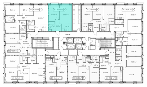 60 м², 1-комнатная квартира 48 000 000 ₽ - изображение 126