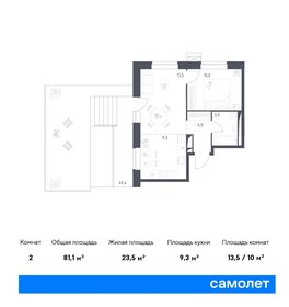 Квартира 81,1 м², 1-комнатные - изображение 1