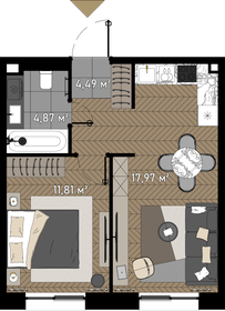 45 м², 1-комнатная квартира 23 700 000 ₽ - изображение 165