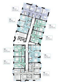 69,3 м², 3-комнатные апартаменты 36 800 000 ₽ - изображение 136