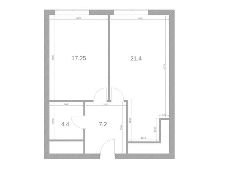 52,1 м², 1-комнатная квартира 21 490 000 ₽ - изображение 1