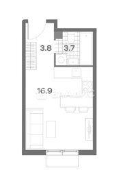 20,4 м², квартира-студия 8 277 075 ₽ - изображение 6