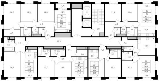 50,3 м², 2-комнатная квартира 17 353 500 ₽ - изображение 13