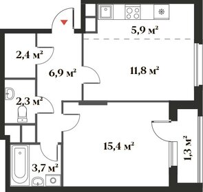 47,8 м², 2-комнатная квартира 12 369 218 ₽ - изображение 21