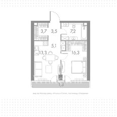 Квартира 50,4 м², студия - изображение 1