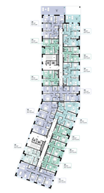 40,1 м², 2-комнатные апартаменты 25 900 000 ₽ - изображение 141